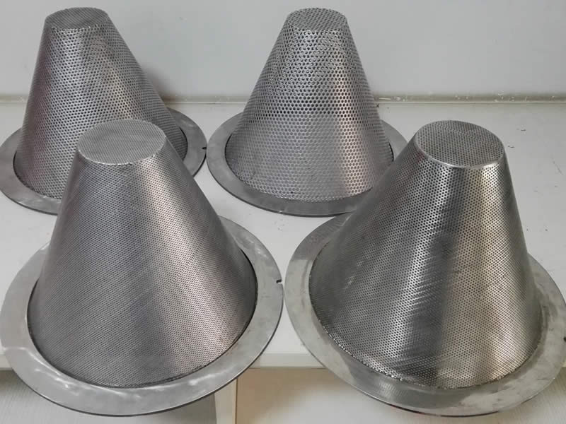 Perforated Conical Wire Strainer