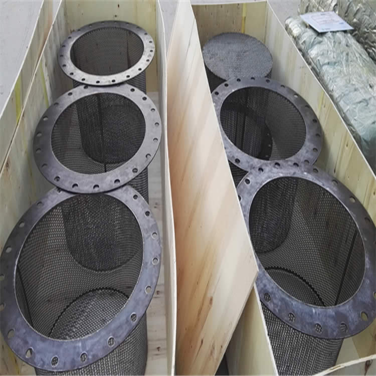 Stainless Steel Perforated Baskets With Flange